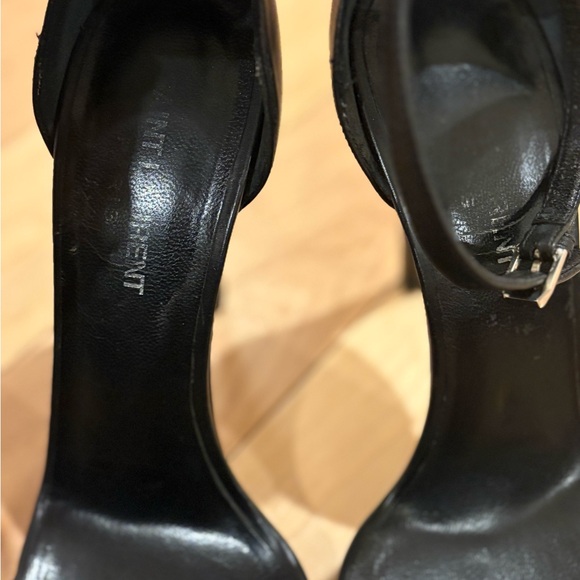 Saint Laurent Jane straps black leather shoes - Picture 3 of 5